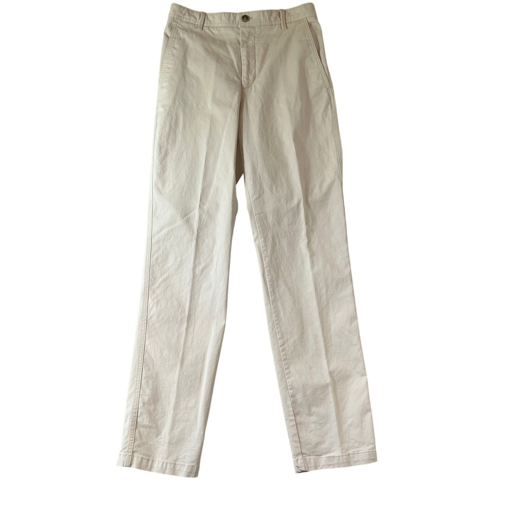 Banana Republic Pants Women 6 Tall Long High-Rise Authentic Chinos Cream Beige